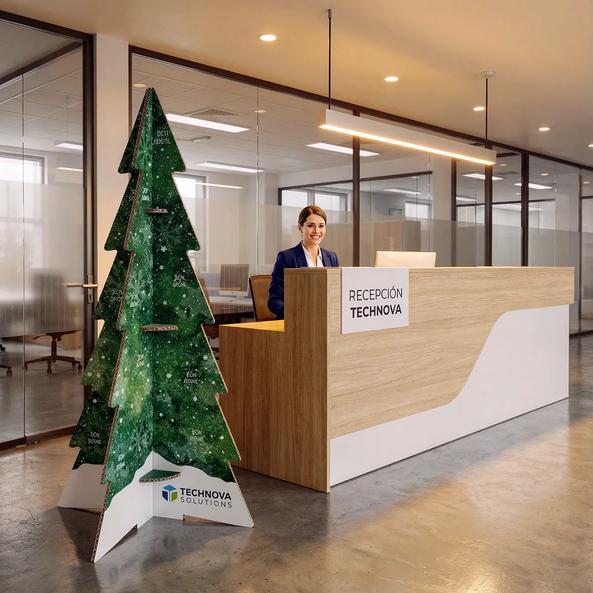 Árbol de Navidad corporativo personalizado