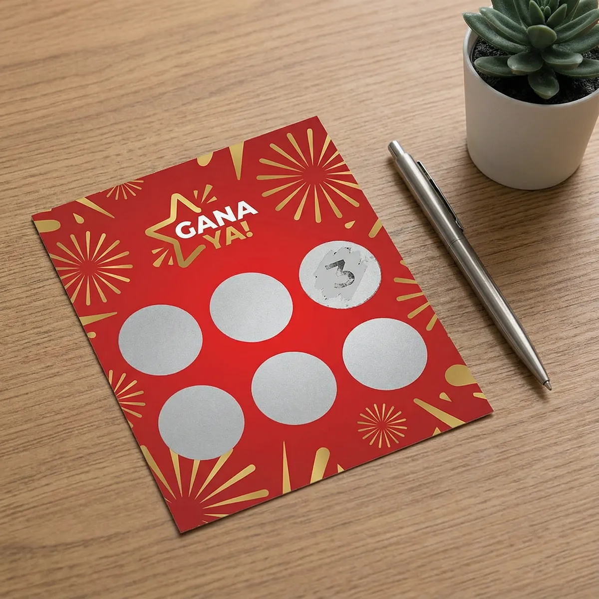 Tarjetas rasca personalizadas para promociones, sorteos y campañas comerciales