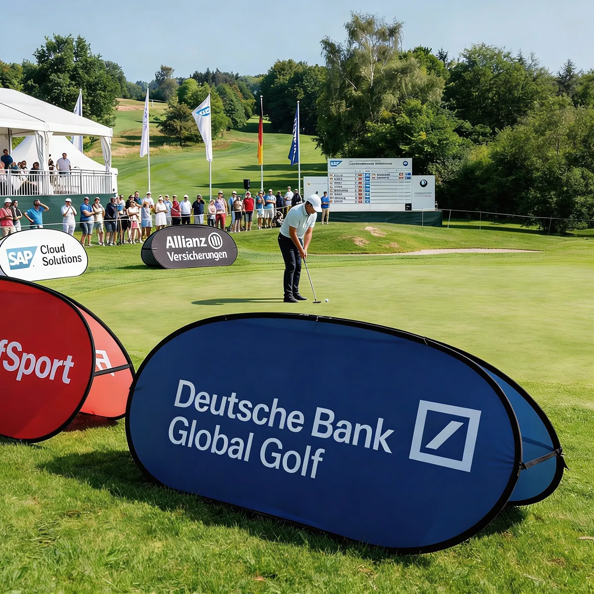 Banner Golf personalizado para eventos deportivos y exterior