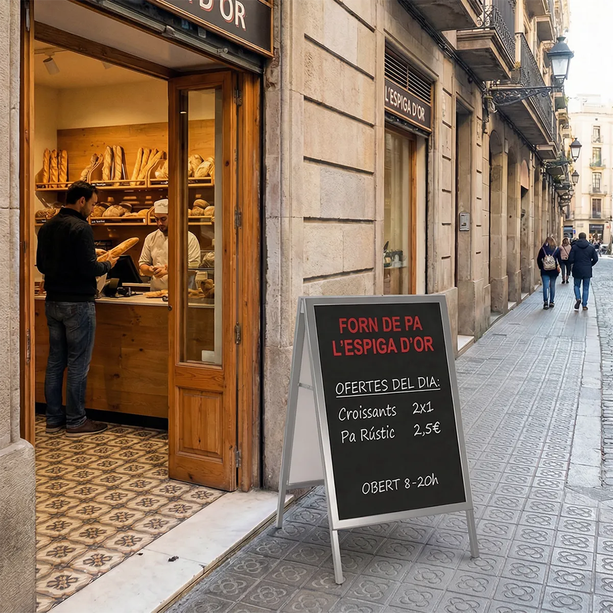Caballetes publicitarios personalizados