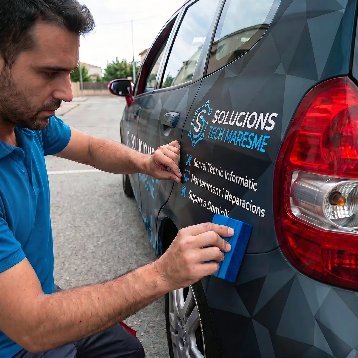 Detalle de Vinilo para vehículos personalizado (rotulación y branding)