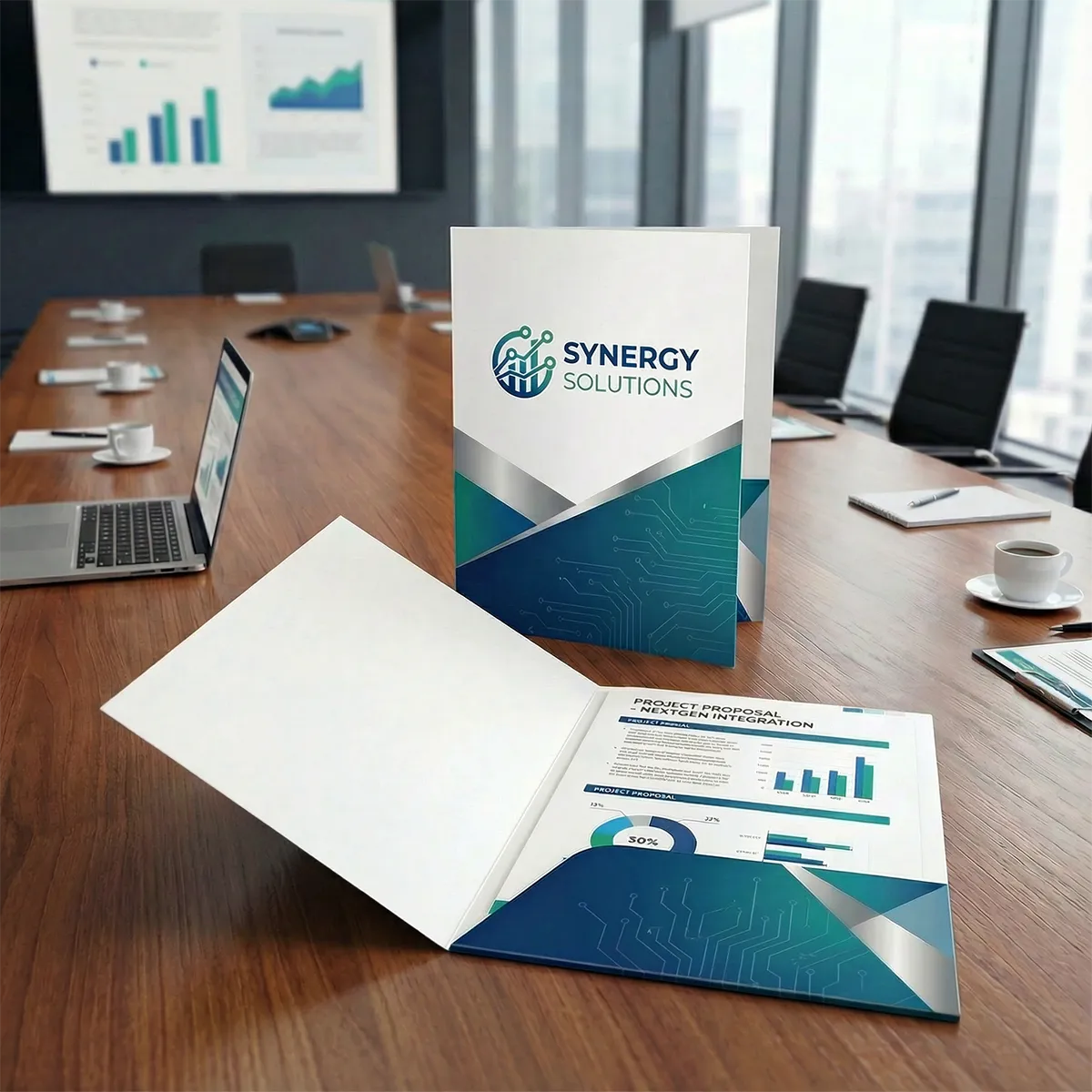 Carpetas de presentación personalizadas para propuestas comerciales y documentación corporativa