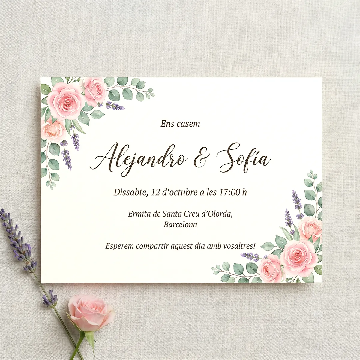 Invitaciones y tarjetones personalizados para eventos, celebraciones y comunicación premium